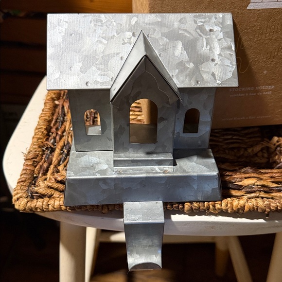 Pottery Barn Galvanized House 🏠 Stocking Holder - Picture 2 of 4